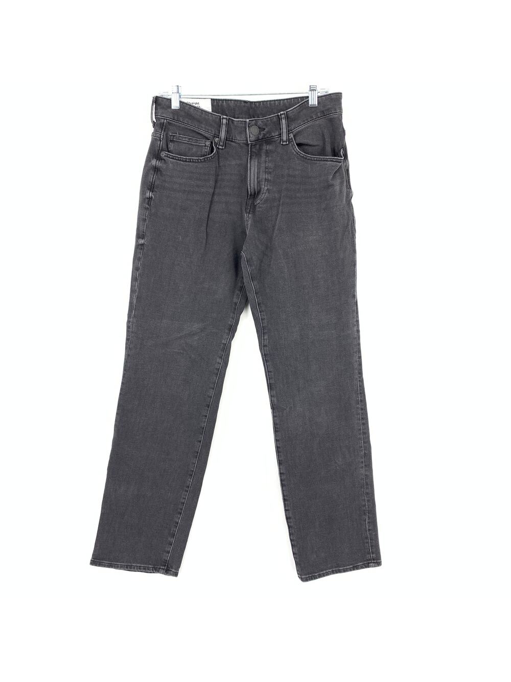 H&M Straight Leg Jeans Mens Size 31" X 32" Dark Gray Denim Regular Fit Stretch
